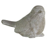 Benzara Cement Bird Figurine with Head Upward, Gray