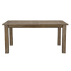 Benzara Plank Style Reclaimed Wood Dining Table with Grains and Knots, Brown