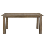 Benzara Plank Style Reclaimed Wood Dining Table with Grains and Knots, Brown