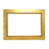 Benzara Contemporary Style Rectangular Wooden Frame Wall Mirror, Gold and Silver