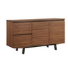 Benzara Transitional Wooden Buffet with 2 Drawers and 2 Doors, Brown