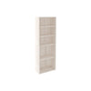 Benzara Transitional Wooden Bookcase with 5 Shelves, Washed White