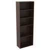 Benzara Transitional Wooden Bookcase with 5 Shelves, Espresso Brown