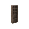 Benzara Transitional Wooden Bookcase with 5 Shelves, Brown