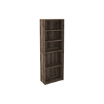 Benzara Transitional Wooden Bookcase with 5 Shelves, Brown