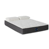 Benzara BM215650 King Size Gel Infused Memory Foam Mattress, White and Gray