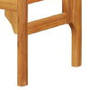Benzara BM215651 Outdoor Wooden Frame Folding Bench with Slatted Backrest, Teak Brown