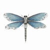 Benzara BM216407 Metal Dragonfly Wall Accent with Mounting Hardware, Turquoise Blue