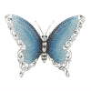 Benzara BM216408 Metal Butterfly Wall Accent with Mounting Hardware, Turquoise Blue