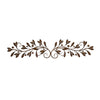 Benzara BM216435 9 Inches Metal Leaf Wall Decor with Mounting Hardware, Brown