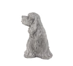 Benzara BM216448 13 Inches Polystone Frame Dog Sculpture in Standing Position, Gray