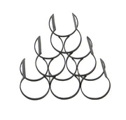 Benzara BM216462 Industrial Style 6 Bottle Metal Wine Rack, Black