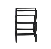 Benzara BM216462 Industrial Style 6 Bottle Metal Wine Rack, Black