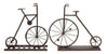 Benzara BM216508 Metal Bicycle Table Decor with Stable Base, Assortment of 2, Bronze