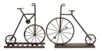 Benzara BM216508 Metal Bicycle Table Decor with Stable Base, Assortment of 2, Bronze