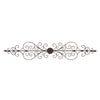 Benzara BM216520 Rustic Style Scroll Design Metal Wall Plaque with Mounting Hardware, Brown