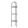 Benzara BM216741 Industrial Style 3 Tier Dome Shape Metal Frame Floor Planter, Black