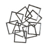 Benzara BM217121 interconnected Squares Metal Frame Wall Decor, Gray
