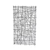 Benzara BM217126 29 Inches Rectangular Metal Frame Wire Wall Decor,  Black
