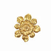 Benzara BM217159 Polyresin Frame Blooming Flower Wall Accent, Large, Gold