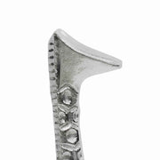 Benzara BM217227 Contemporary Style Aluminum Decorative Giraffe Sculpture, Silver