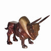 Benzara BM217231 Aluminum Frame Bull Sculpture with Splotched details, Bronze and Brass