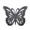 Benzara BM217269 Wooden Butterfly Wall Plaque with Cutout Detail, Black