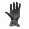 Benzara BM217859 Metal Wall decor Depicting Left Side Open Hand, Black
