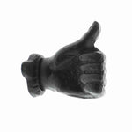 Benzara BM217860 Metal Thumbs Up Hand with Mounting Hardware, Black