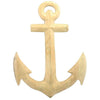 Benzara BM218284 Wooden Anchor with Loop, Brown