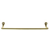 Benzara BM218297 Metal Wall Bar with Holes, Brass