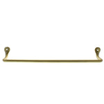 Benzara BM218297 Metal Wall Bar with Holes, Brass