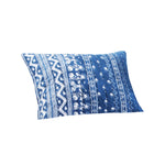 Benzara BM218768 20 X 26 Geometric Pattern Pillow Sham with Polyester Filling, Blue