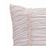 Benzara BM218776 20 X 36 Polyester Filled Pillow Sham with Horizontal Ruffles, Offwhite