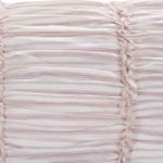 Benzara BM218776 20 X 36 Polyester Filled Pillow Sham with Horizontal Ruffles, Offwhite