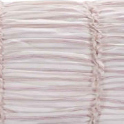 Benzara BM218776 20 X 36 Polyester Filled Pillow Sham with Horizontal Ruffles, Offwhite