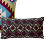 Benzara BM218791 Decorative Pillow with Geometric Native Print, Pair of 2, Multicolor