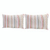 Benzara BM218796 36 x 20 Polyester King Size Pillow Sham with Striped Print, Multicolor