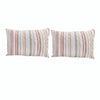 Benzara BM218797 26 x 20 Polyester Standard Pillow Sham with Striped Print, Multicolor