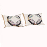 Benzara BM218799 26 x 20 Polyester Standard Size Pillow Sham with Ring Patchwork, Multicolor