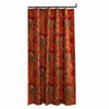 Benzara BM218801 72 x 72 Polyester Shower Curtain with Paisley Print, Cinnamon Red