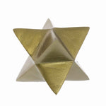 Benzara BM218978 Modern Designed 8 Point Star With Natural Rough Markings, Gold