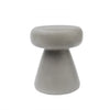 Benzara Contemporary Style Mushroom Shaped Concrete Stool, Gray
