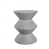 Benzara Contemporary Round Pot Design Concrete Stool, Gray