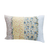 Benzara BM219387 Polyester King Size Quilted Pillow Sham with Ruffle Sewn, Multicolor