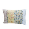 Benzara BM219388 Polyester Standard Size Quilted Pillow Sham with Ruffle Sewn, Multicolor