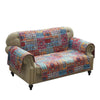 Benzara BM219415 Bohemian Style Fabric Loveseat Protector with Floral Pattern, Multicolor