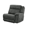 Benzara Fabric Upholstered Wooden Chair with Tufted Seat, Gray