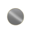 Benzara BM219666 Circular Wall Mirror with Metal Frame, Silver and Champagne Gold