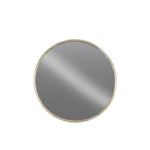 Benzara BM219666 Circular Wall Mirror with Metal Frame, Silver and Champagne Gold